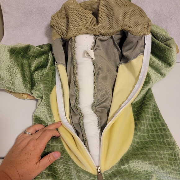 VTG Dinosaur Green Dragon Tail Claws Costume Dress Up Outfit Sz 4T / 44" Length‎ - Picture 11 of 16